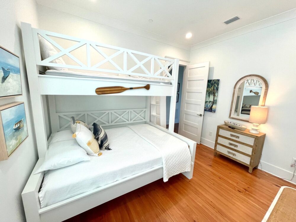 bedroom with custom bunkbed at BVR