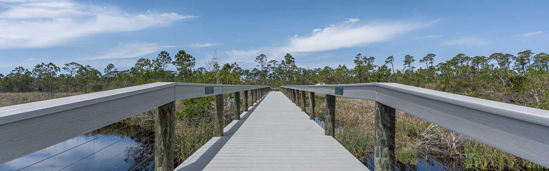 BVR boardwalk to Gulf State park in Gulf Shores, Alabama